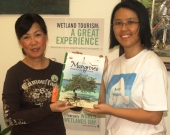 Madame Ong Saw Hoon (left) and Yun Yun Wong (right) of Water Watch Penang  - Wetlands Day Celebration